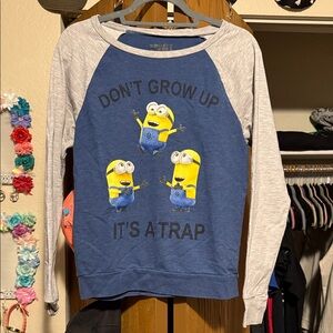 Blue and Gray Minions Sweatshirt